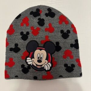 Disney Mickey Mouse Red and Gray Kids Hat